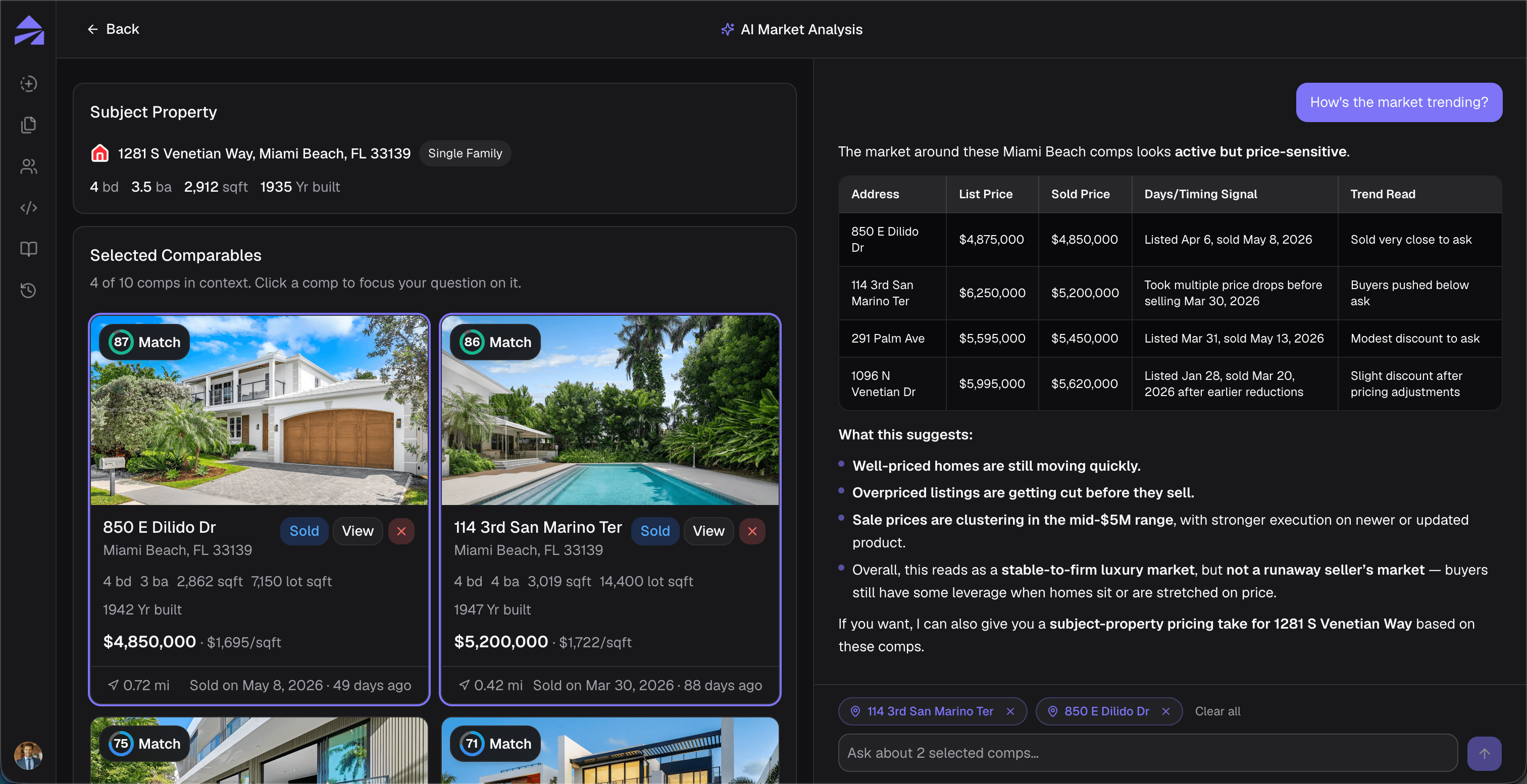 Plexerr — AI analysis chat