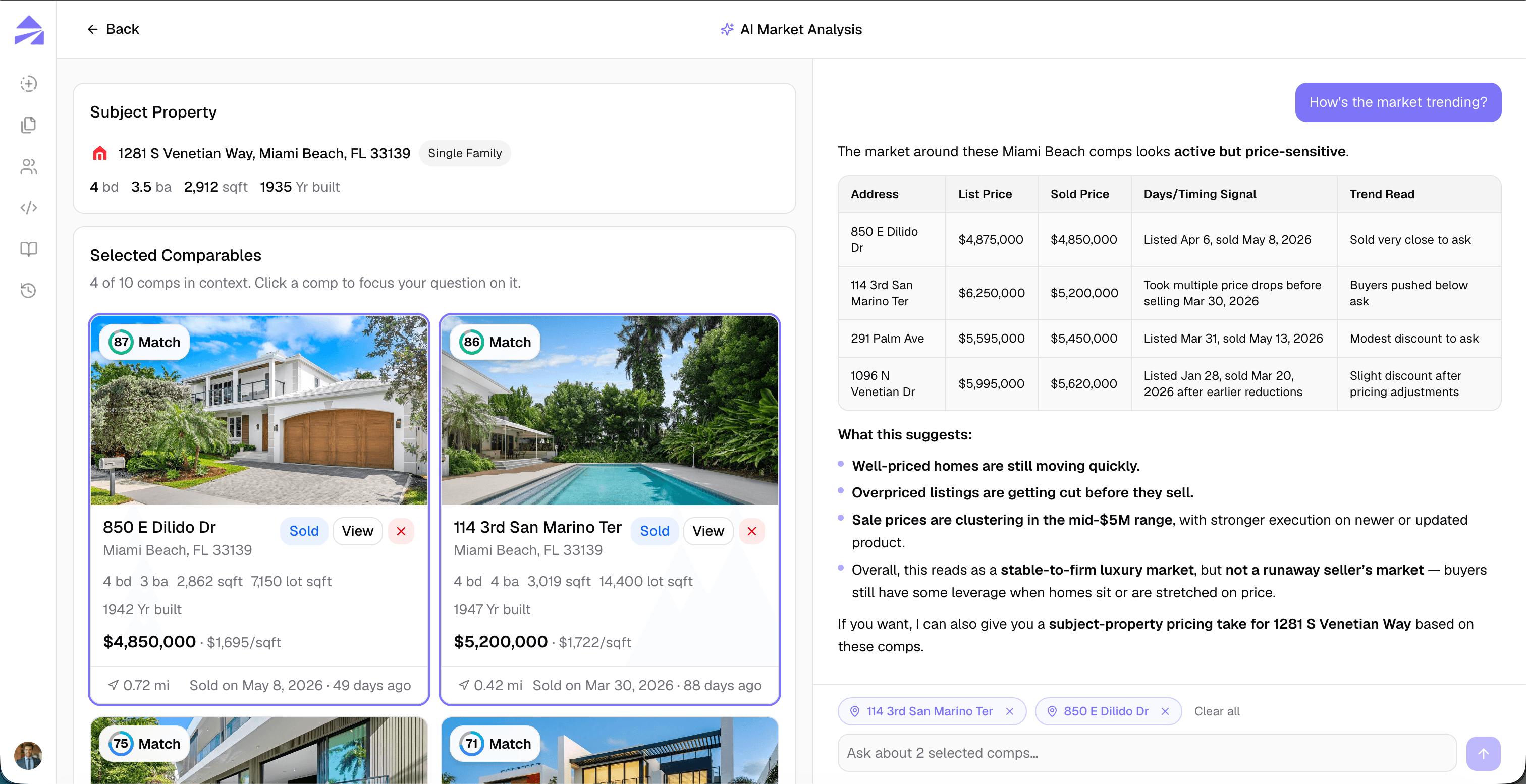 Plexerr — AI analysis chat