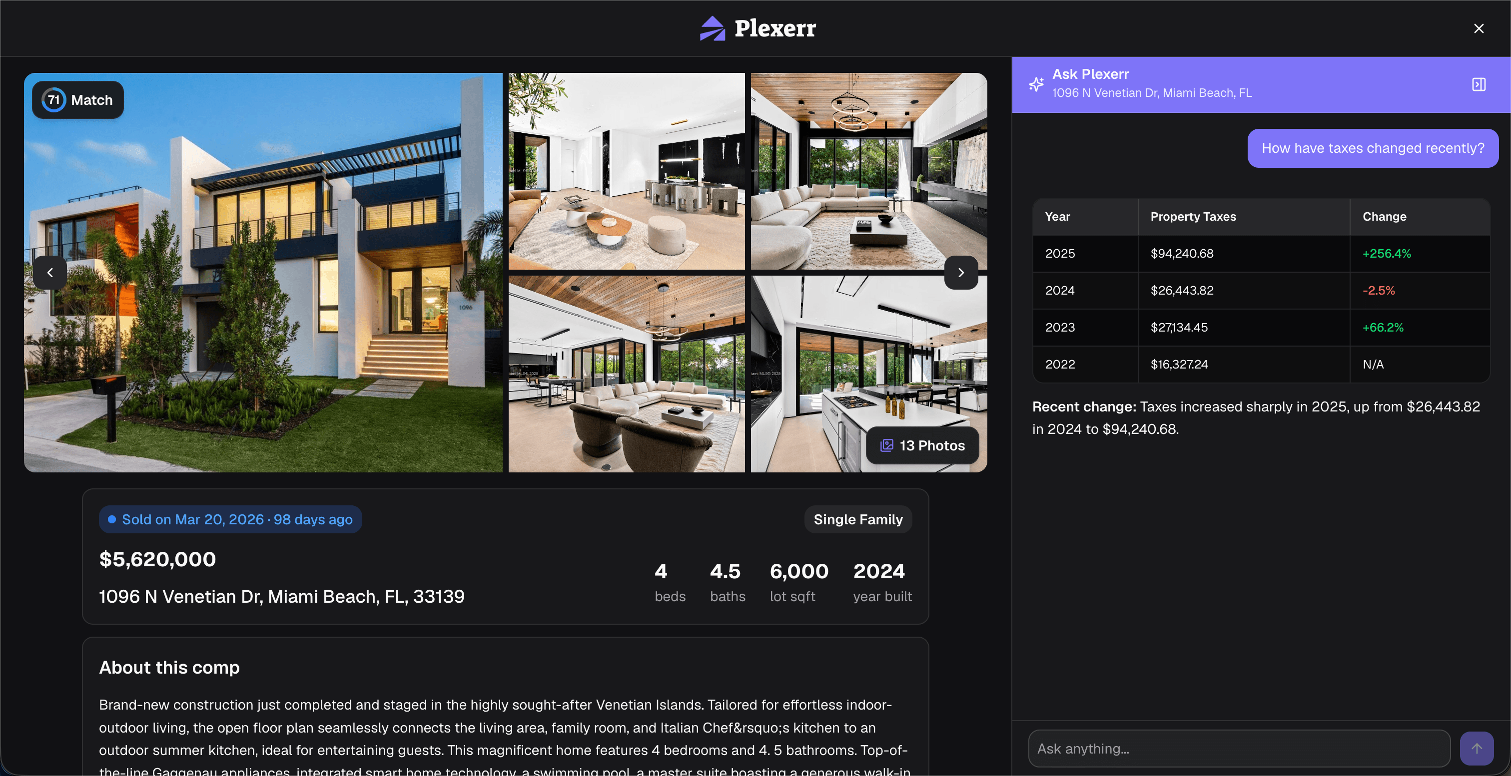 Plexerr — full property details
